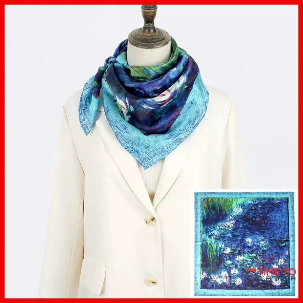 Large Square Silk Scarf 35